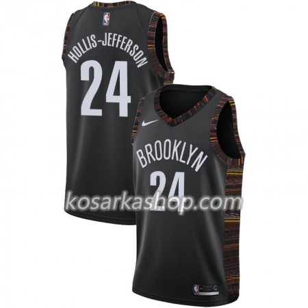 Dres Brooklyn Nets Rondae Hollis-Jefferson 24 Nike 2018-19 City Edition Crna Swingman